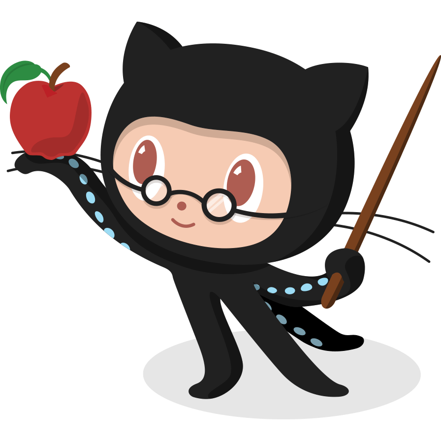 The octocat in education apparel